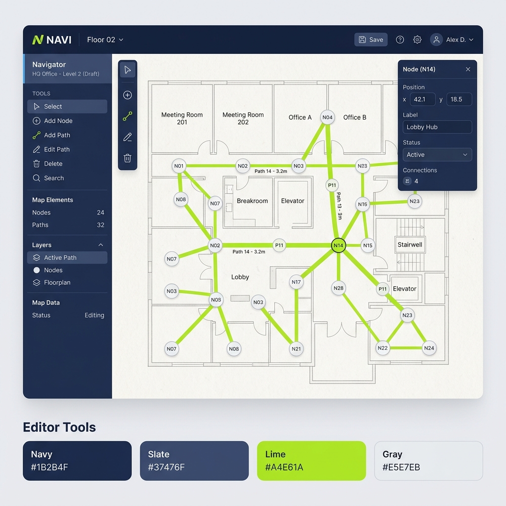 Simple Node Map Editor